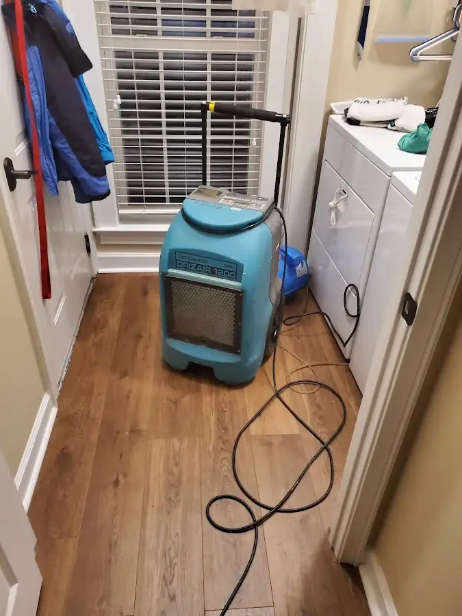 Commercial dehumidifier deployed for Flood Damage Cleanup in Hillsdale
