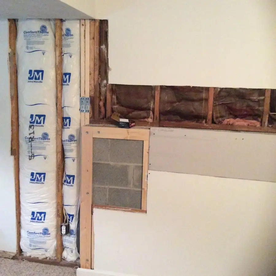 Wall insulation replacement during Contents Cleaning & Restoration in Hillsdale